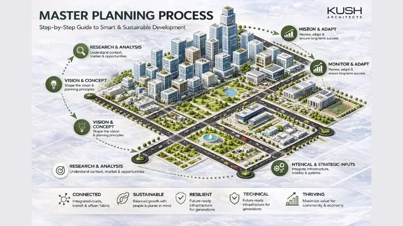 Master Planning Process by Kush Architects master planning process by kusharchitects